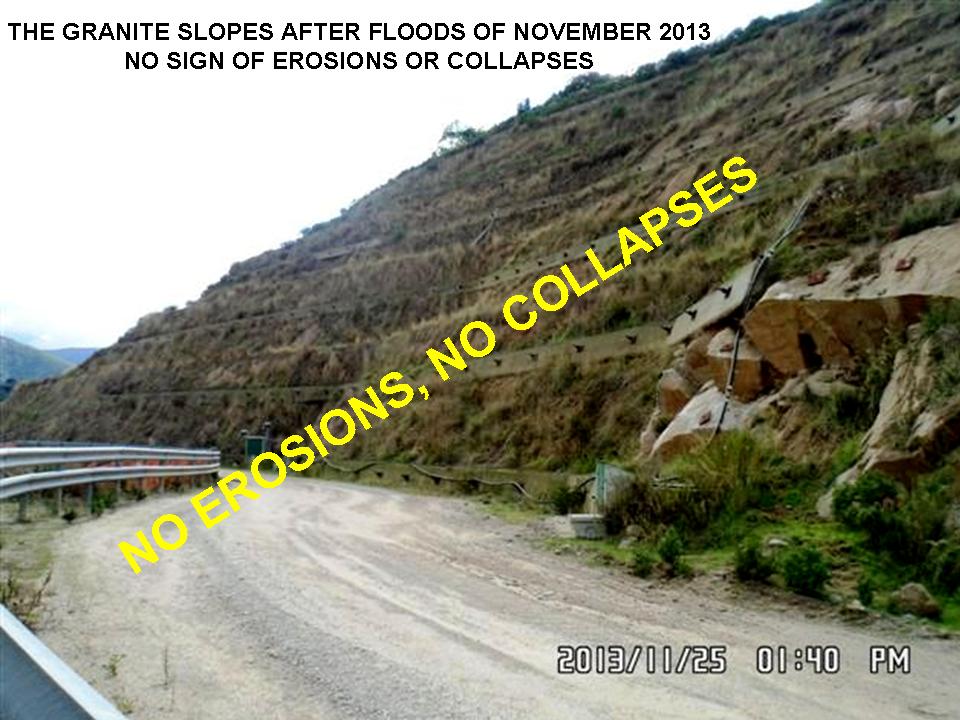 REGREENING OF SLOPES OF ORGOSOLO DAM (SARDINIA ISLAND) that withstanded the flood during november 2013. The flood was so strong that even civil works were damage REGREENING OF SLOPES OF ORGOSOLO DAM (SARDINIA ISLAND) that withstanded the flood during november 2013. The flood was so strong that even civil works were damage