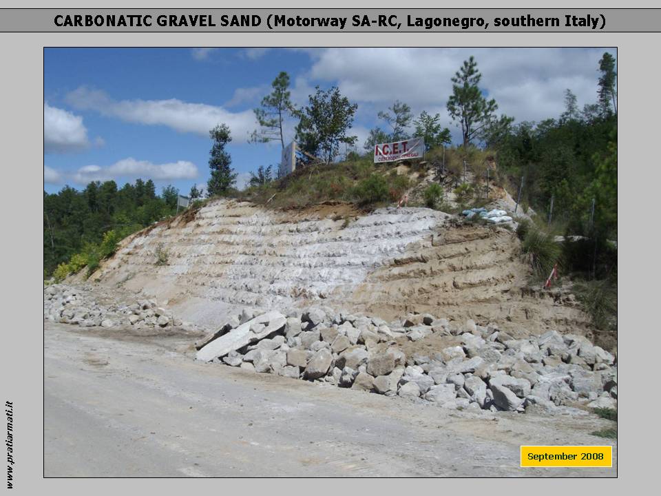 CARBONATIC GRAVEL SAND: we CAN STOP EROSION on ANY pedoclimatic conditions. This is a guaranteed full service, based on herbaceous perennial deep rooting plants. CARBONATIC GRAVEL SAND: we CAN STOP EROSION on ANY pedoclimatic conditions. This is a guaranteed full service, based on herbaceous perennial deep rooting plants.