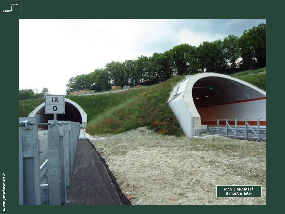 SPOIL MATERIAL regreened, flowered, renaturalized on one of the most important infrastructure in Italy. SPOIL MATERIAL regreened, flowered, renaturalized on one of the most important infrastructure in Italy.