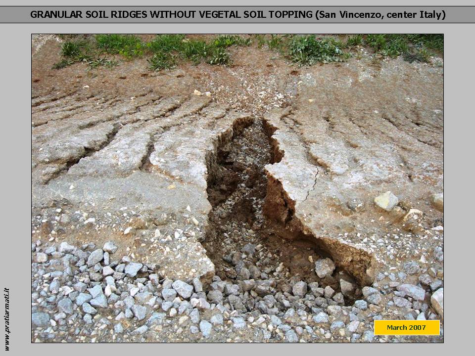 GRANULAR SOIL: we CAN STOP EROSION on ANY pedoclimatic conditions. This is a guaranteed full service, based on herbaceous perennial deep rooting plants. GRANULAR SOIL: we CAN STOP EROSION on ANY pedoclimatic conditions. This is a guaranteed full service, based on herbaceous perennial deep rooting plants.