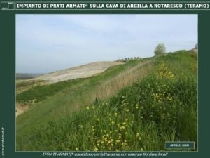 cave di argilla in Abruzzo soggette a erosione e dilavamento