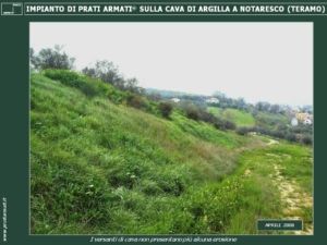 cave di argilla in Abruzzo soggette a erosione e dilavamento