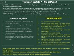 Terreno vegetale? No grazie!