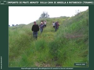cave di argilla in Abruzzo soggette a erosione e dilavamento