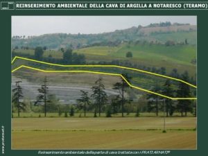 cave di argilla in Abruzzo soggette a erosione e dilavamento