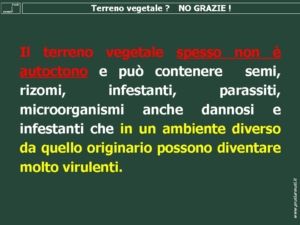 Terreno vegetale? No grazie!