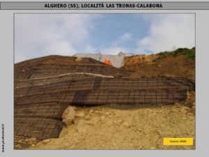 Alghero, terre armate lungo la spiaggia - località Las Trona Calabona