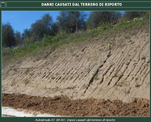 Danni causati dal terreno di riporto