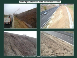 Val d'Agri - intervento sulla SS598 km 44+500
