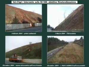 Val d'Agri - intervento sulla SS598 km 44+500 - dicembre 2004