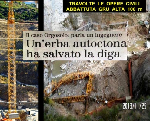 Sardegna: ALLUVIONE NOV. 2013: I PRATI ARMATI hanno resistito a 500 mm di acqua in 12 ore