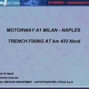 MAINTENANCE ? NO MAINTENANCE ON AUTOSTRADE PER L'ITALIA: PRESENTATION OF WORKS ON MOTORWAY A1 MILAN-NAPLES