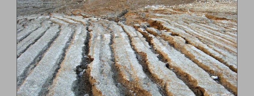 Cava San Carlo Solvay - erosione sul rilevato - San Vincenzo (LI)