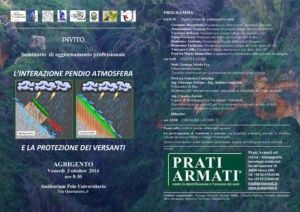 Seminario AGRIGENTO Interazione Pendio-Atmosfera in caso di piogge torrenziali