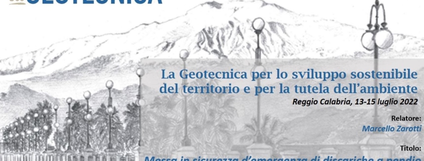 Messa in sicurezza d’emergenza di discariche a pendio dismesse da tempo mediante piante erbacee perenni a radicazione profonda