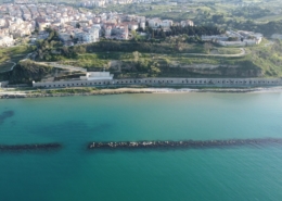 Cantiere di Ortona 2022: vista del cantiere dal drone