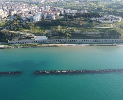 Cantiere di Ortona 2022: vista del cantiere dal drone