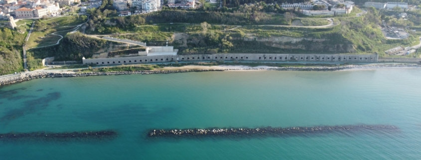 Cantiere di Ortona 2022: vista del cantiere dal drone