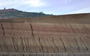 Algeria - stazione di Saidi: superficie in erosione prima del trattamento con Prati Armati®