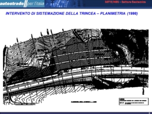 Autostrade per l'Italia A1 MI-NA Fabbro intervento di sistemazione della trincea 1998