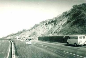 Autostrade per l'Italia A1 MI-NA Fabbro dissesto anni 70