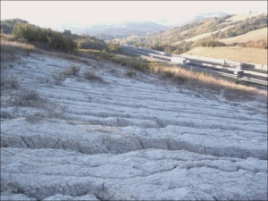 Rischio idrogeologico sull'A1 zona Fabbro prima del trattamento con i Prati Armati®