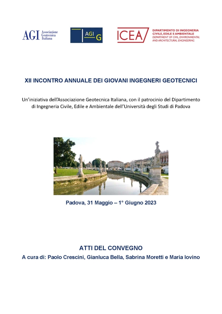 Atti AGI convegno giovani ingeneri geotecnici: opere di captazione e regimazione delle acque superficiali sul tal quale