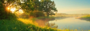 Ansa fiume tramonto ampia ENEL Green Power