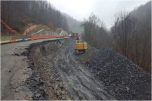Dissesto idrogeologico in azione sul cantiere della Val di Trebbia