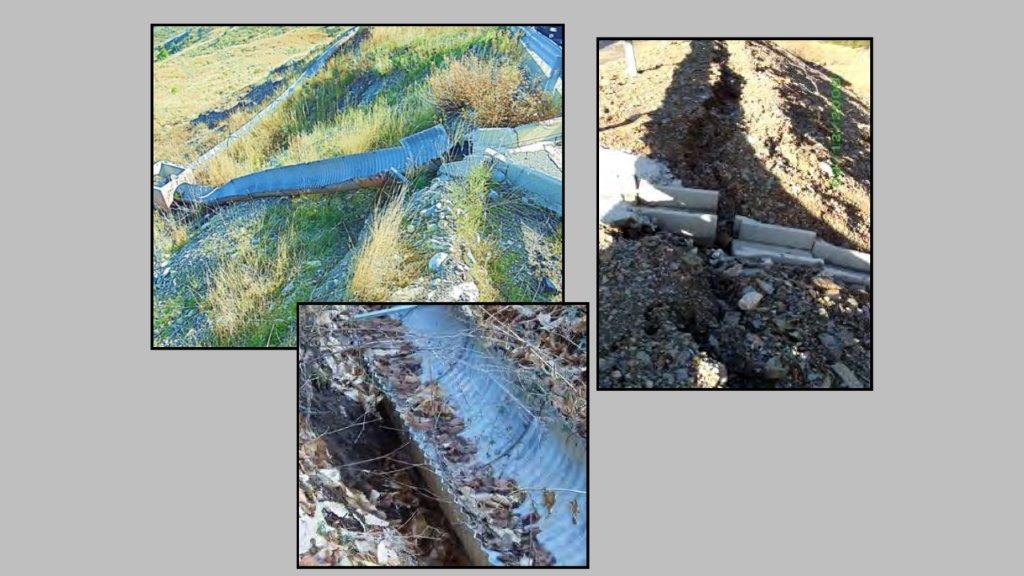 Problematiche con le canalizzazioni e le opere di regimazione delle acque superficiali tradizionali